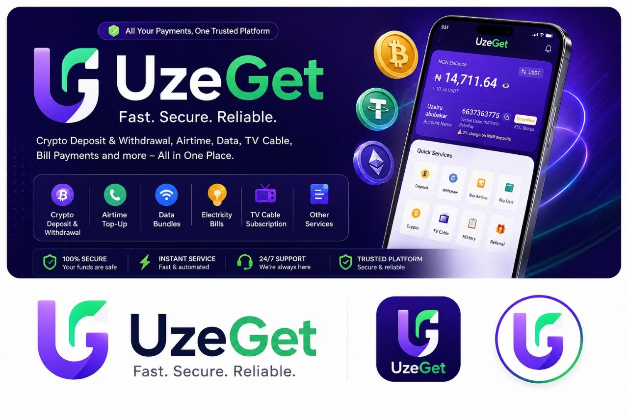 UzeGet — Nigeria's #1 Digital Wallet